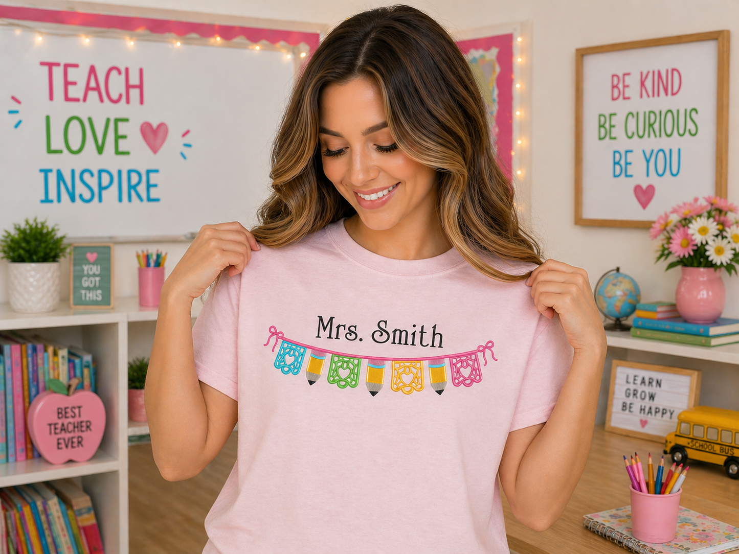 Pencil & Papel Picado Banner T-shirt
