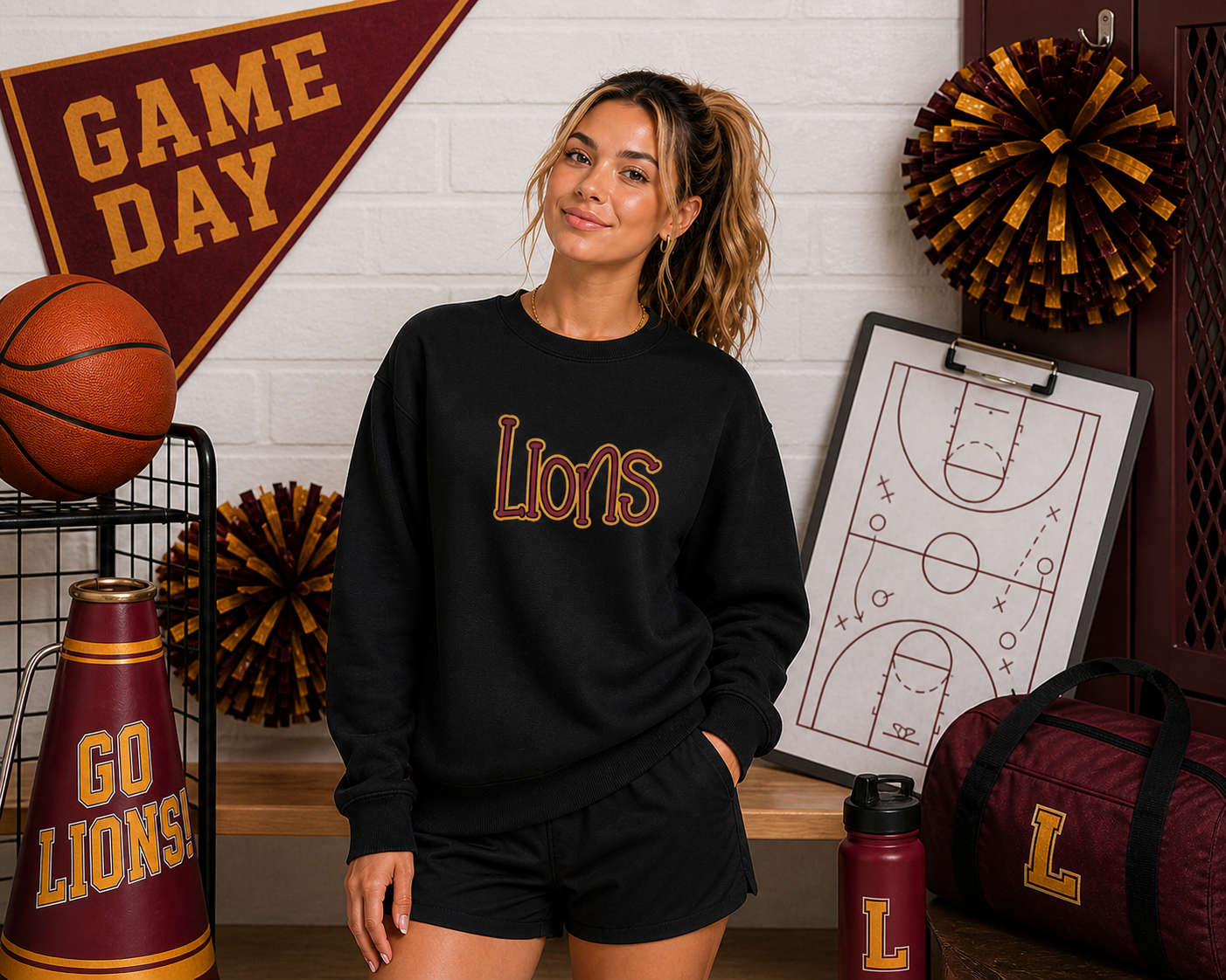 Lions 3D Puff Sweatshirt