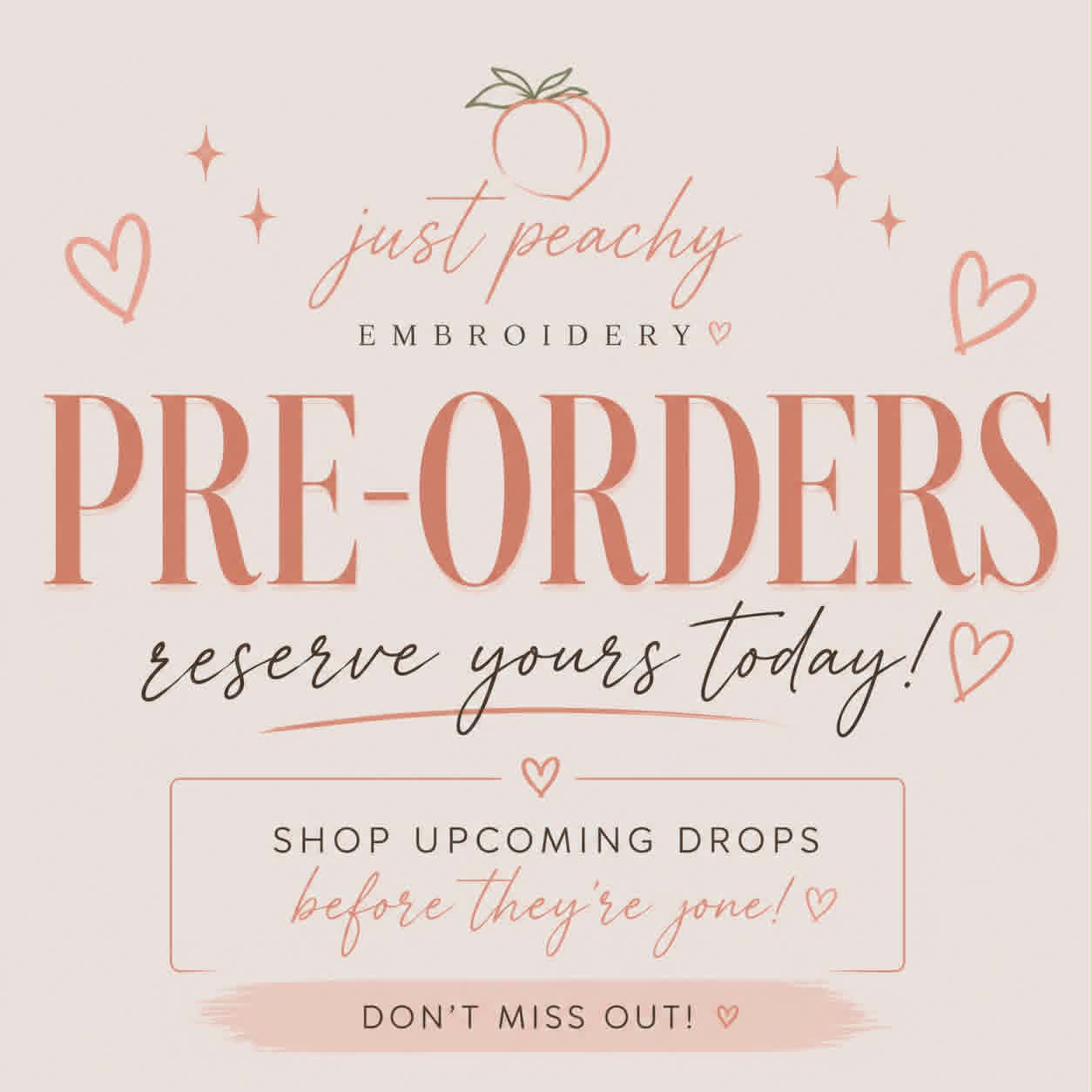 PRE-ORDERS