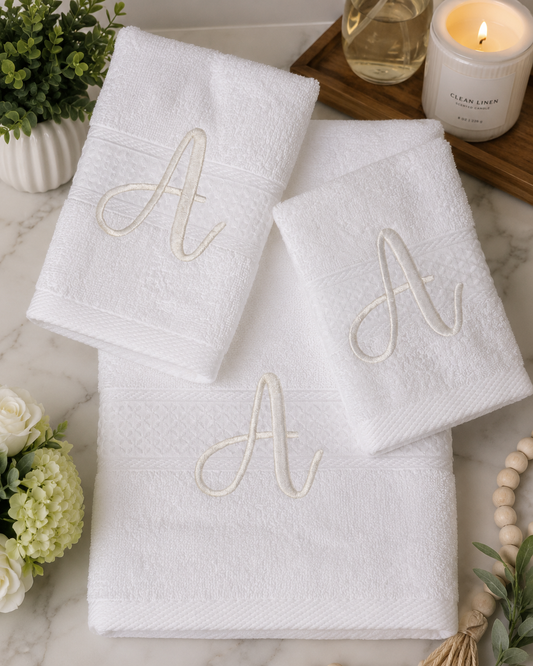 Monogrammed Towels Sets