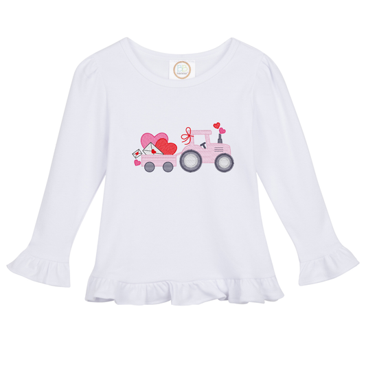 Girl Valentin Tractor