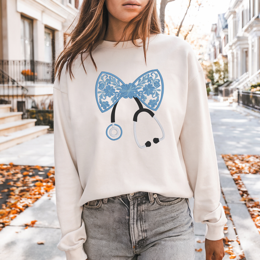 Nurse Chinoiserie Coquette Bow