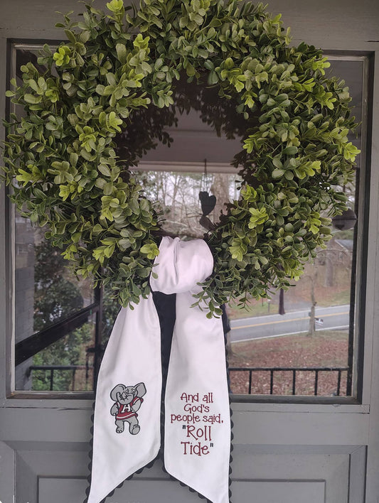 Wreath Sash
