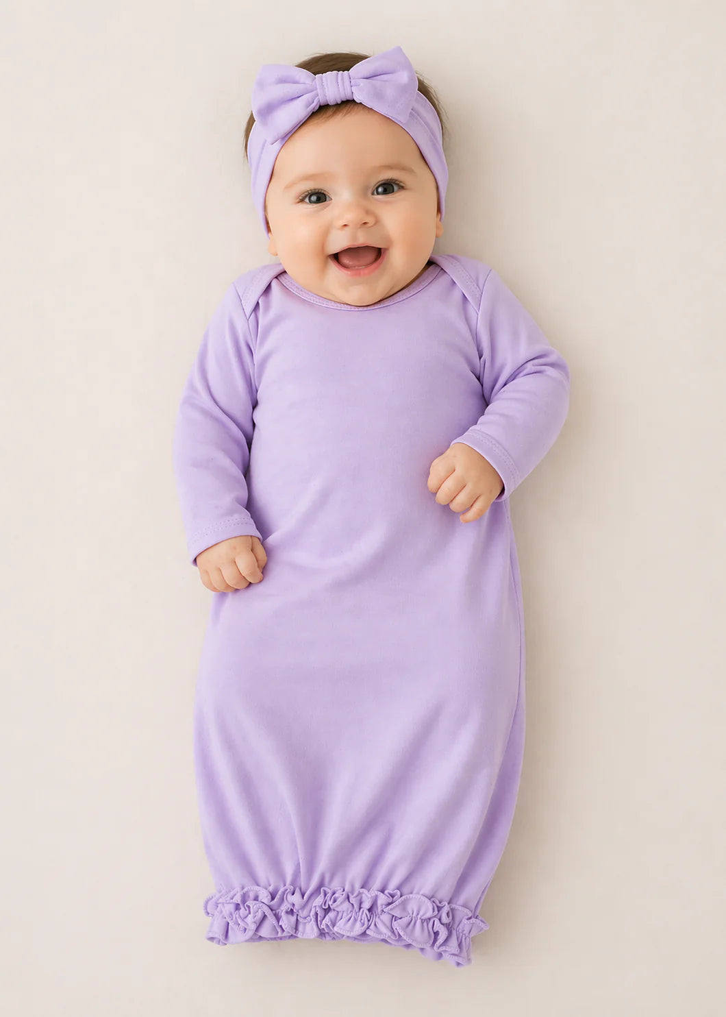Ruffled Baby Girls' Gown