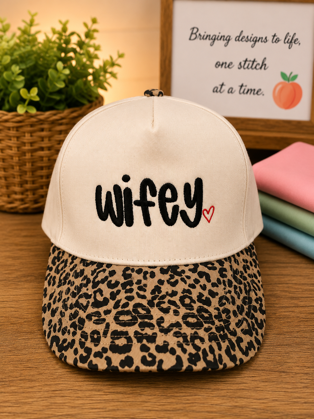 Wifey Cheetah Hat