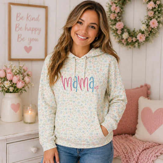 Mama Floral Hoodie